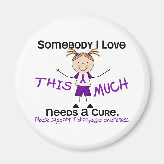 Jemand I Liebe - Fibromyalgie (Mädchen) Magnet (Vorne)