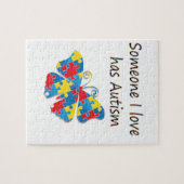 Jemand i-Liebe hat den Autismus (multi) Puzzle (Horizontal)