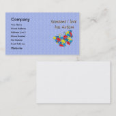 Jemand i-Liebe hat den Autismus (multi) Visitenkarte (Vorne/Hinten)