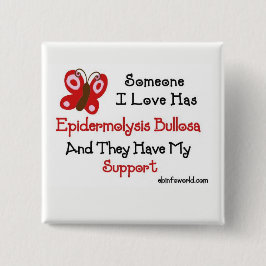 Jemand i-Liebe hat Epidermolysis Bullosa Knopf Button