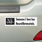 Jemand i-Liebe hat Neurofibromatosis. Autoaufkleber (Auf Auto)