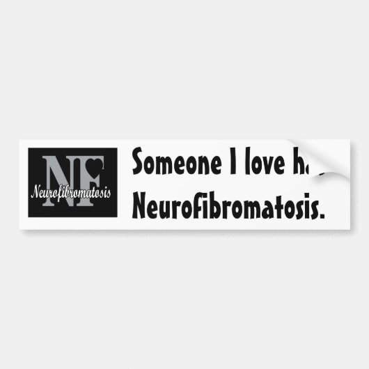 Jemand i-Liebe hat Neurofibromatosis. Autoaufkleber (Vorne)