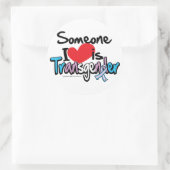 Jemand I Liebe ist Transgender Runder Aufkleber (Tasche)