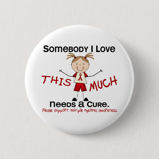 Jemand i-Liebe - mehrfacher Myeloma (Mädchen) Button