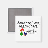 Jemand I Liebe (Puzzle Pieces) Magnet (Vorderseite/Rückseite)
