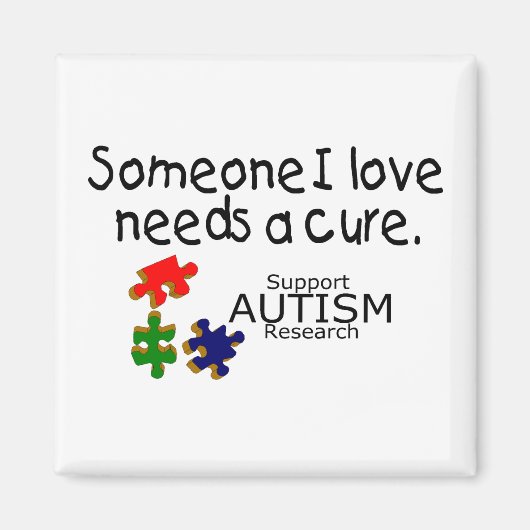 Jemand I Liebe (Puzzle Pieces) Magnet (Vorne)