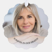 Jemand im Himmel Kardinal Grün Foto Ornament Karte (Rückseite)