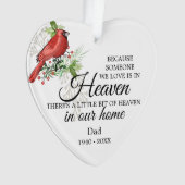 Jemand im Himmel Kardinal Grüne Foto Acryl Ornament (Vorderseite)