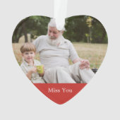 Jemand im Himmel Kardinal Grüne Foto Acryl Ornament (Rückseite)