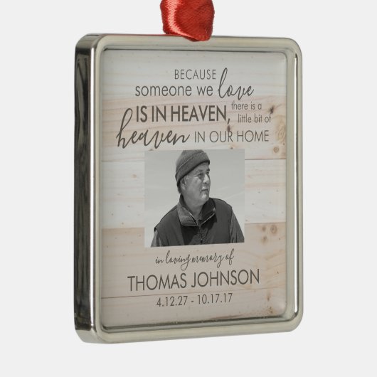 Jemand im Himmelsplatz Foto Ornament (Rechts)