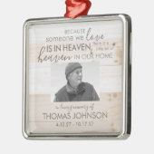 Jemand im Himmelsplatz Foto Ornament (Links)