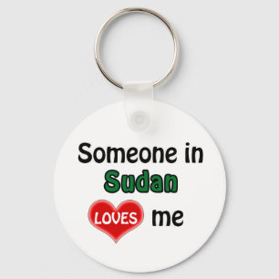 Jemand im Sudan Lieben mir Schlüsselanhänger
