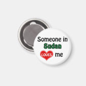 Jemand im Sudan verliebt mich Magnet (Vorderseite/Rückseite)