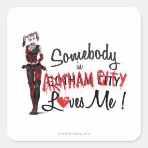 Jemand in AC Lieben Me - Harley Quadratischer Aufkleber