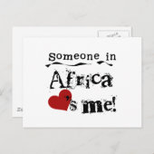 Jemand in Afrika Lieben Postkarte (Vorne/Hinten)
