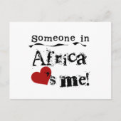 Jemand in Afrika Lieben Postkarte (Vorderseite)