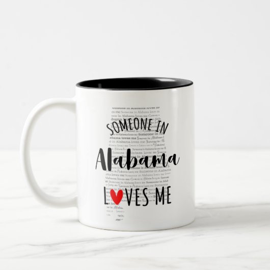 Jemand in Alabama Lieben Me Karte Kaffee Tasse (Links)