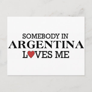 Jemand in Argentinien Postkarte