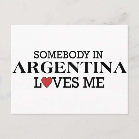 Jemand in Argentinien Postkarte (Vorderseite)