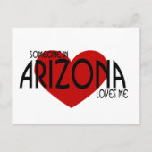 Jemand in Arizona Liebe mich! Postkarte (Vorderseite)