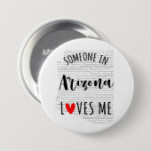 Jemand in Arizona Lieben Button (Vorne & Hinten)