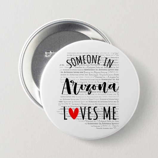 Jemand in Arizona Lieben Button (Vorne & Hinten)