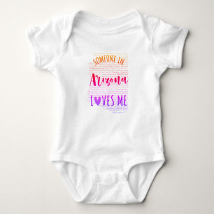 Jemand in Arizona Lieben Me Map Baby Bodysuit Baby Strampler