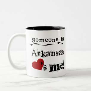 Jemand in Arkansas-Lieben ich Zweifarbige Tasse