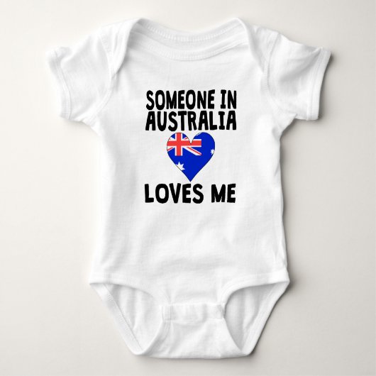 Jemand in Australien-Lieben ich Baby Strampler (Vorderseite)