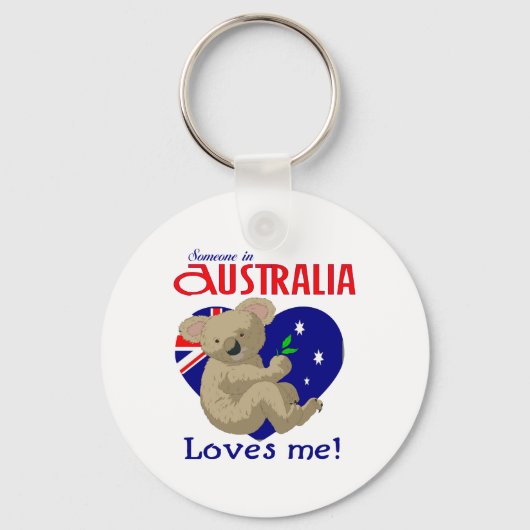 Jemand in Australien Lieben Me Koala Schlüsselanhänger (Vorderseite)