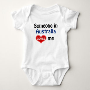 Jemand in Australien Lieben mir Baby Strampler