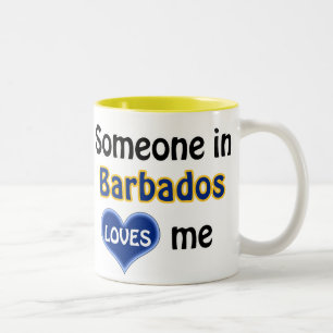Jemand in Barbados Lieben mir Zweifarbige Tasse