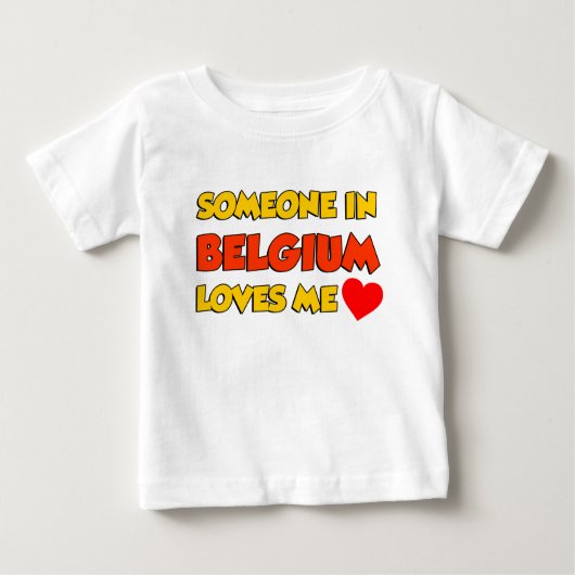 Jemand in Belgien Lieben Baby T-shirt (Vorderseite)