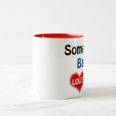 Jemand in Belize Lieben mir Zweifarbige Tasse (Mittel)