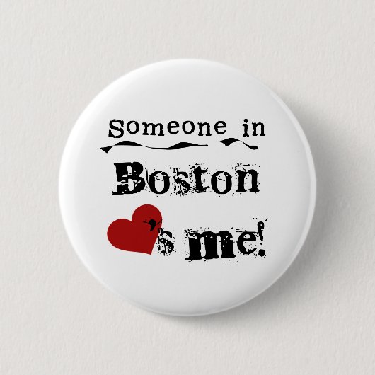 Jemand in Boston Button (Vorderseite)