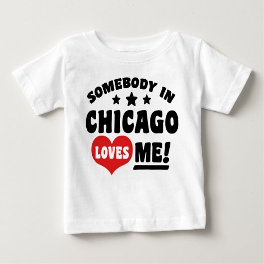 Jemand in Chicago Lieben Baby T-shirt (Vorderseite)