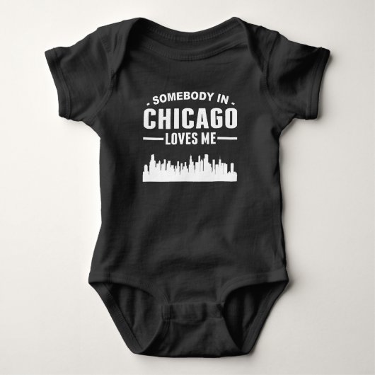 Jemand in Chicago-Lieben ich Baby Strampler (Vorderseite)
