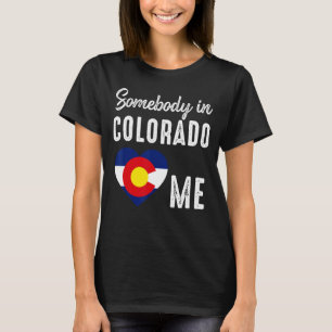 Jemand in Colorado Denver Map Flag Co Souvenir T-Shirt