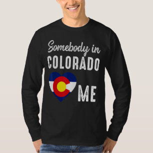 Jemand in Colorado Denver Map Flag Co Souvenir T-Shirt
