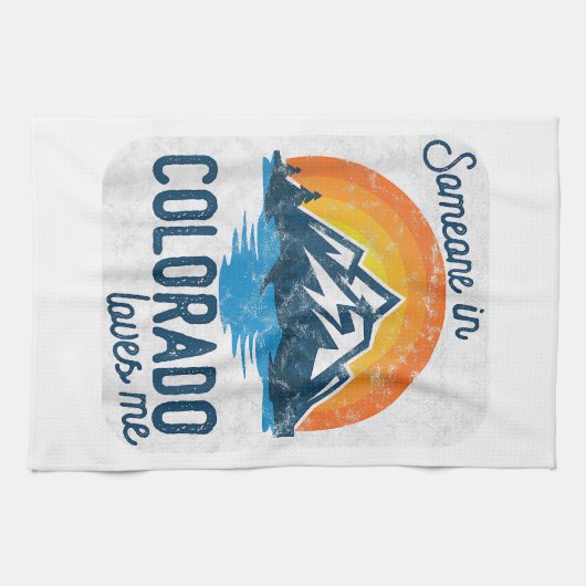 Jemand in Colorado Lieben Geschirrtuch (Horizontal)
