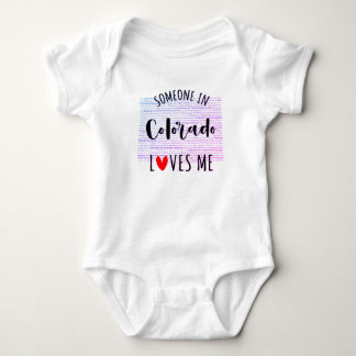 Jemand in Colorado Lieben Mich Karte Kinderanzug Baby Strampler