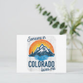 Jemand in Colorado Lieben Postkarte (Stehend Vorderseite)