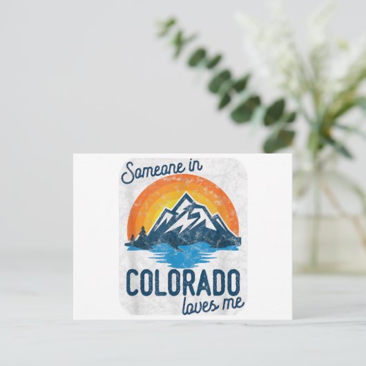 Jemand in Colorado Lieben Postkarte (Stehend Vorderseite)