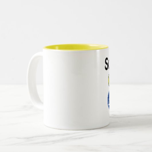 Jemand in Curaçao Lieben mir Zweifarbige Tasse (Vorderseite Links)