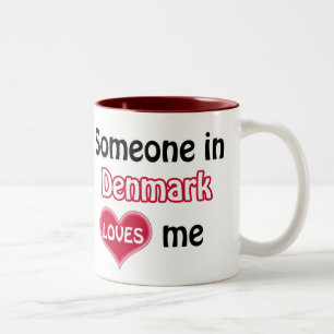Jemand in Dänemark Lieben mir Zweifarbige Tasse