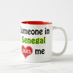 Jemand in den senegalesischen Lieben mir Zweifarbige Tasse