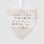 Jemand in der Himmelsakrylorischen Herzverzierung Ornament (Vorderseite)