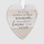 Jemand in der Himmelsakrylorischen Herzverzierung Ornament (Vorderseite)