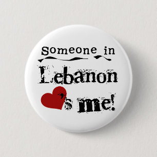Jemand in der Libanon-Lieben ich Button
