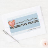 Jemand in der Liebe hat Colitis Rechteckiger Aufkleber (Umschlag)